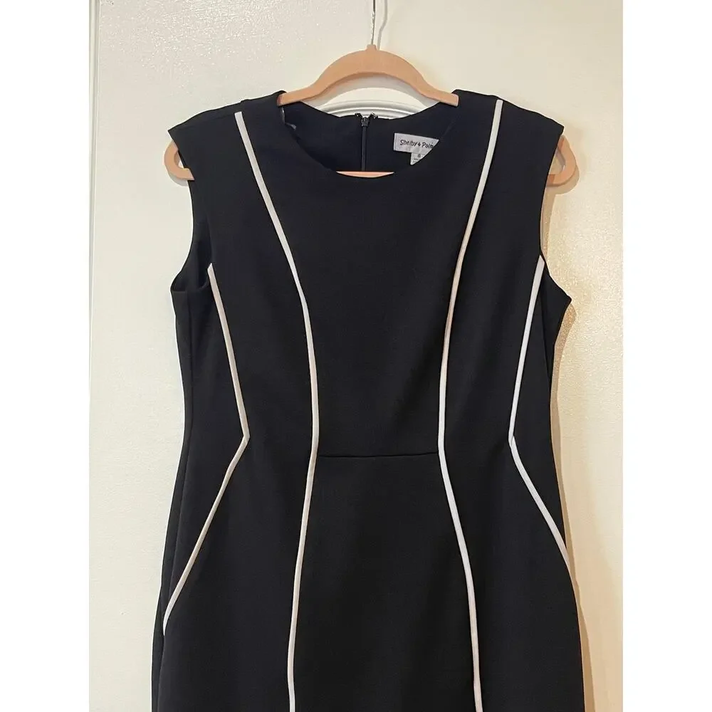 Shelby & Palmer Dress Bodycon Sleeveless Stretch Fitted Size 8